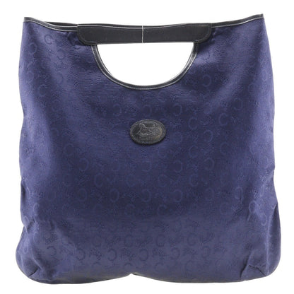 CELINE Handbag leather Navy Women Used
