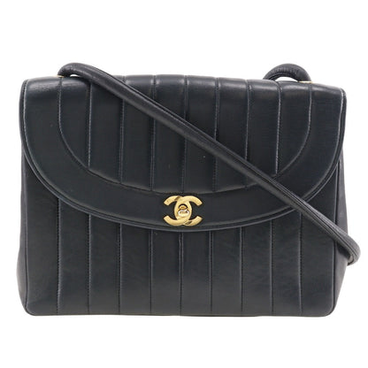 CHANEL Shoulder Bag Calfskin black Women Used