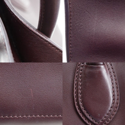 CELINE Handbag Calfskin wine-red Luggage mini Women Used