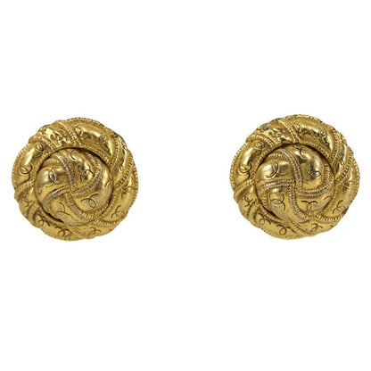 CHANEL Earring Plated Gold gold Women Used