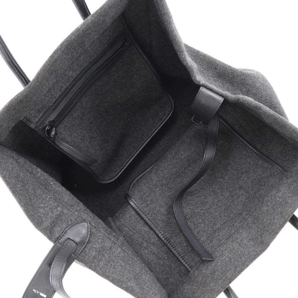 CELINE Tote Bag felt gray Luggage phantom Women Used