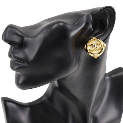 CHANEL Earring Plated Gold gold Women Used