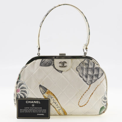 Quilted Canvas Maguchi Handbag - '10s