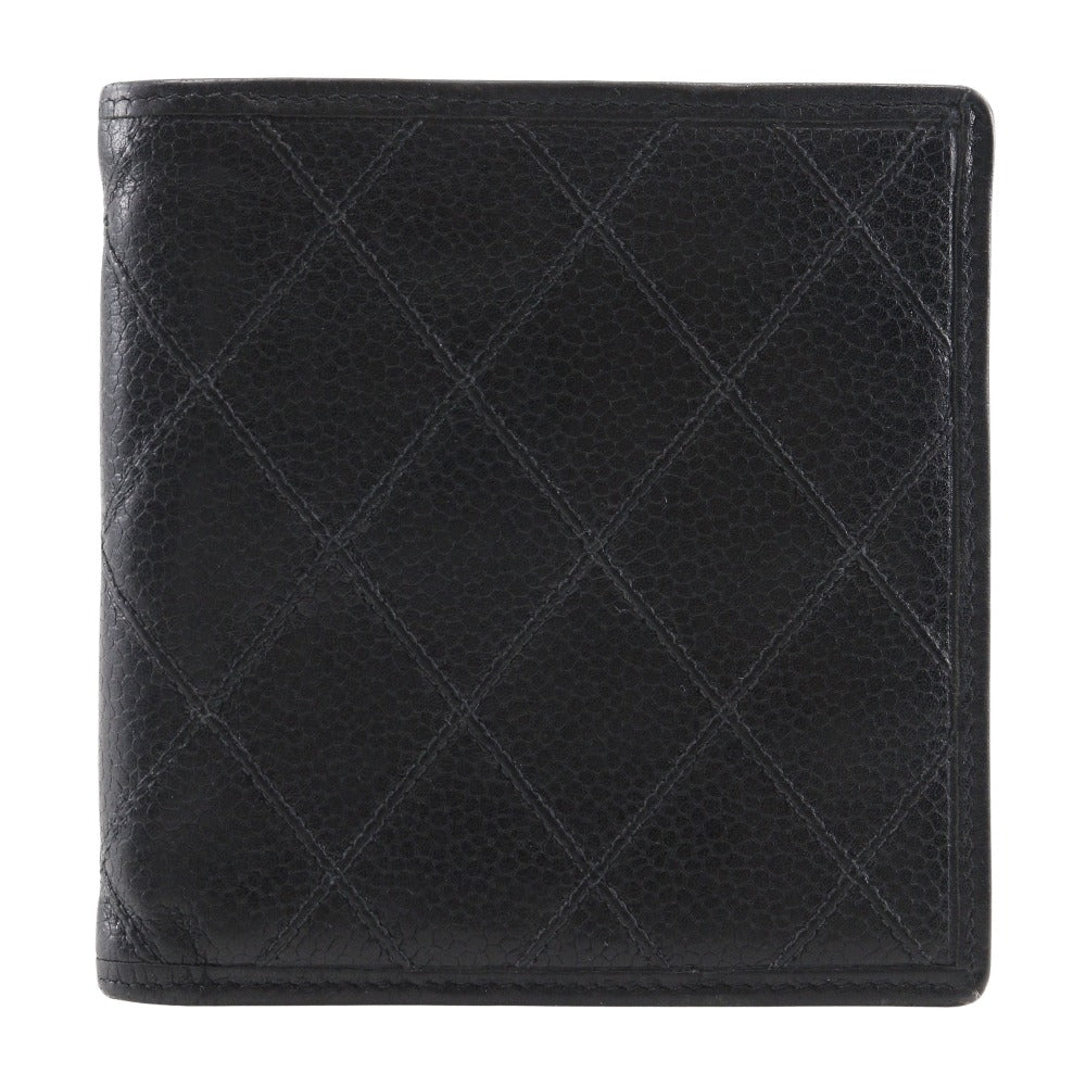 Quilted Caviar Bifold Wallet - '10s