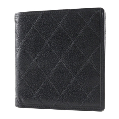 Quilted Caviar Bifold Wallet - '10s