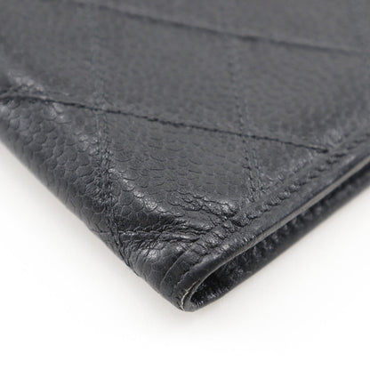 Quilted Caviar Bifold Wallet - '10s