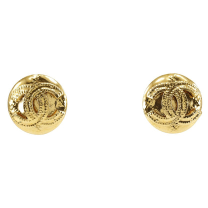CHANEL Earring Plated Gold gold Women Used