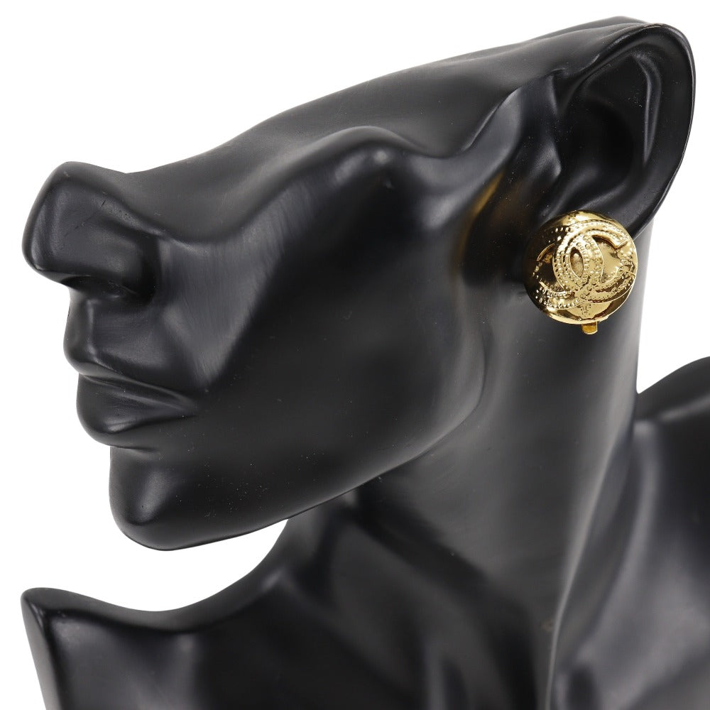 CHANEL Earring Plated Gold gold Women Used