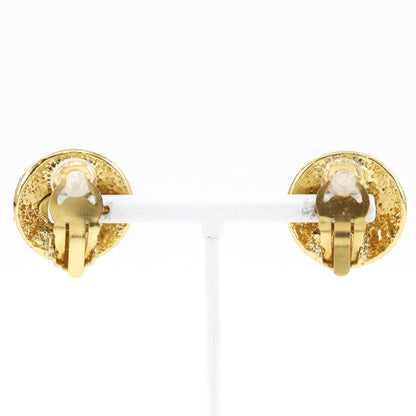CHANEL Earring Plated Gold gold Women Used