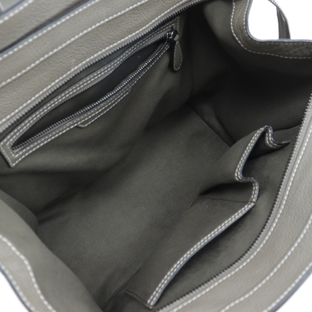 CELINE Tote Bag leather gray Luggage mini Women Used