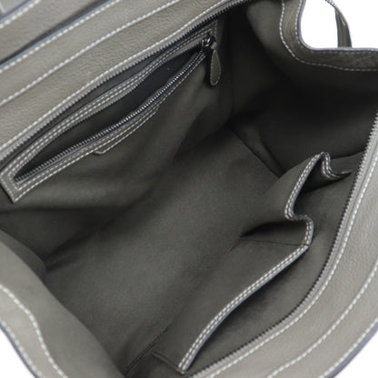 CELINE Tote Bag leather gray Luggage mini Women Used