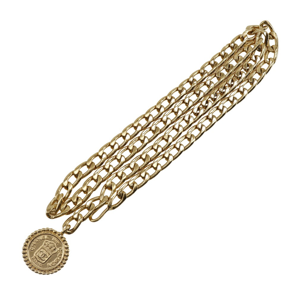 CHANEL belt Plated Gold gold Chain belt Women Used