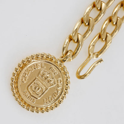 CHANEL belt Plated Gold gold Chain belt Women Used