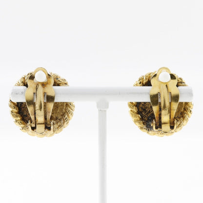 CHANEL Earring Plated Gold gold COCO Mark Women Used