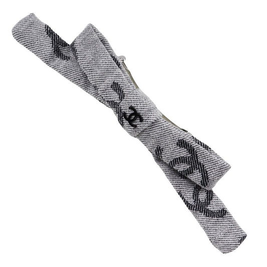 Chanel Coco Mark Ribbon Cotton Barrette