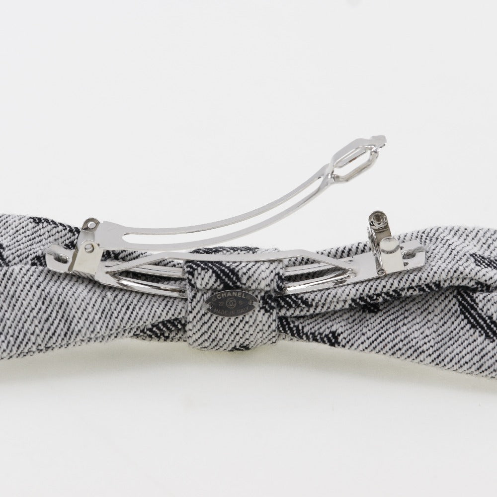 CHANEL Valletta cotton gray Women Used