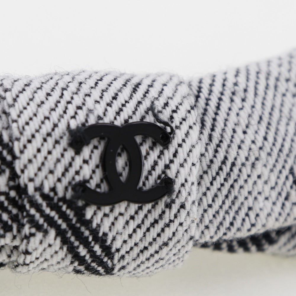 CHANEL Valletta cotton gray Women Used