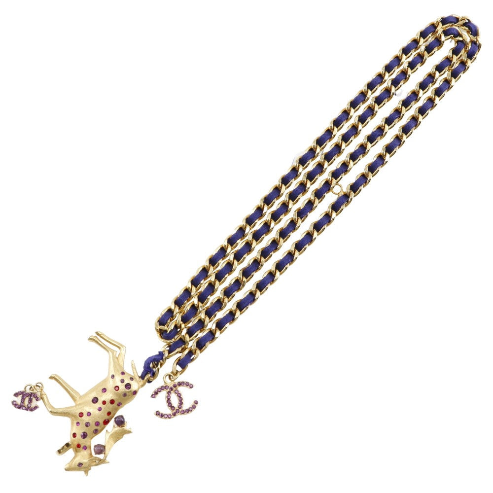 CHANEL belt Plated Gold gold Chain belt Women Used