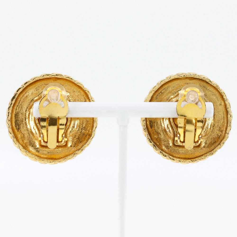 CHANEL Earring Plated Gold, Faux Pearl gold Women Used