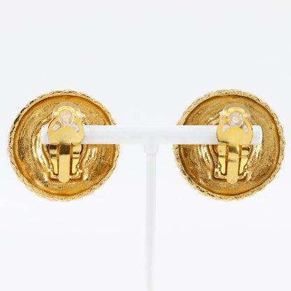 CHANEL Earring Plated Gold, Faux Pearl gold Women Used