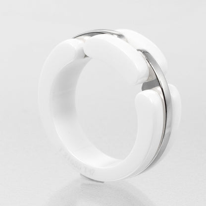 CHANEL Ring K18 White Gold, White Ceramic white Ultra Collection Women Used