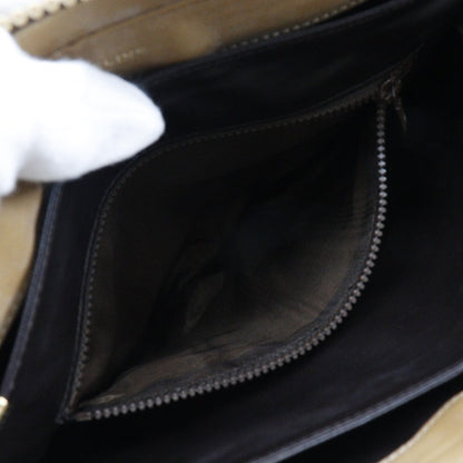 CELINE Shoulder Bag PVC beige Macadam Women Used