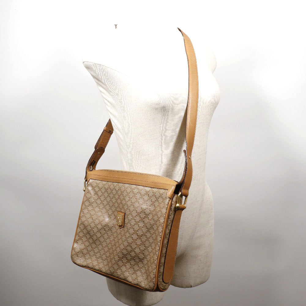 CELINE Shoulder Bag PVC beige Macadam Women Used