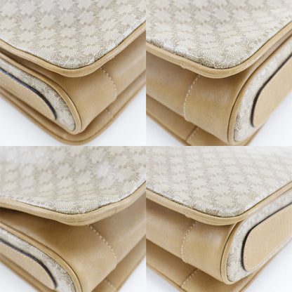 CELINE Shoulder Bag PVC beige Macadam Women Used