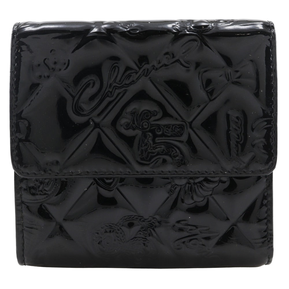 Chanel Icon Line Patent Leather Wallet