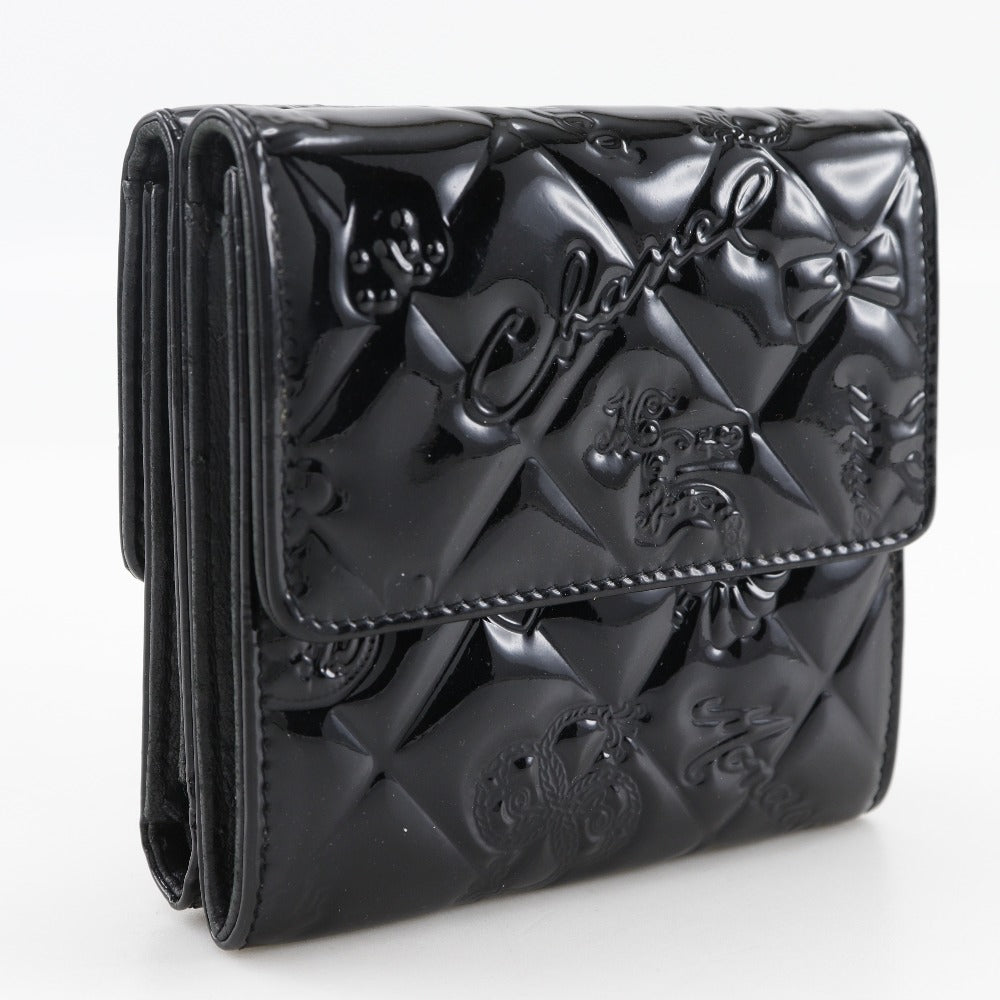 Chanel Icon Line Patent Leather Wallet
