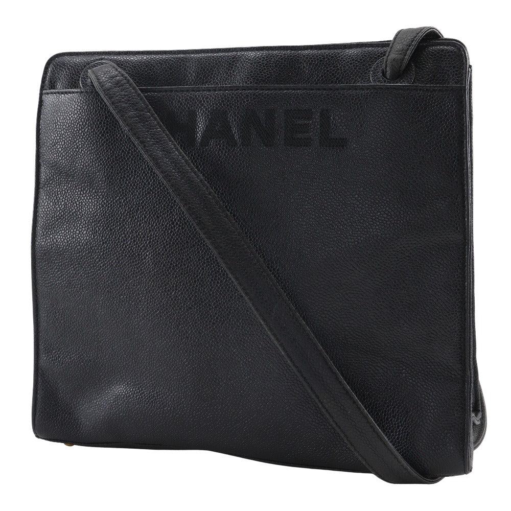 Chanel Logo Caviar Skin 2way Tote Bag