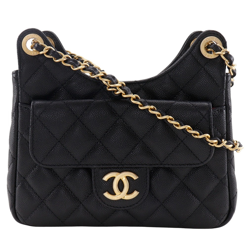 Chanel Matelasse Small Hobo Bag Caviar Shoulder Bag