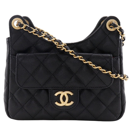 Chanel Matelasse Small Hobo Bag Caviar Shoulder Bag