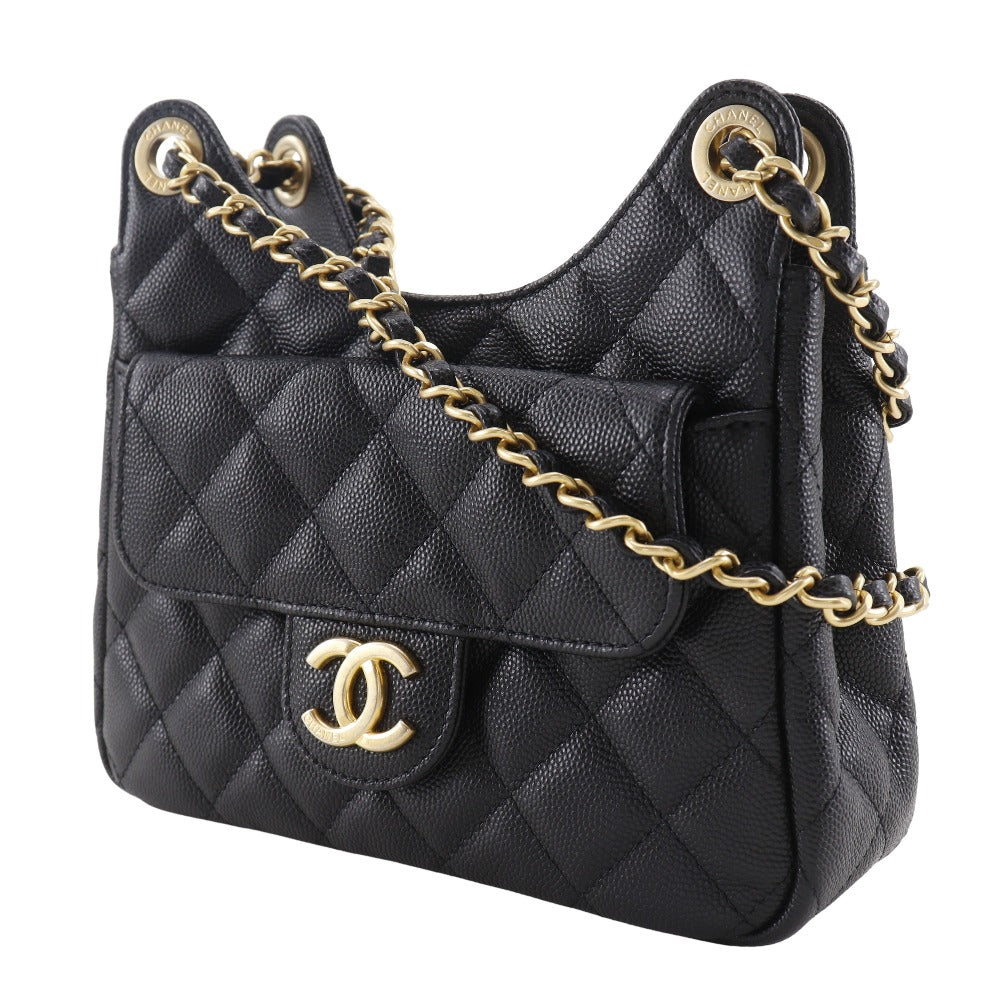 Chanel Matelasse Small Hobo Bag Caviar Shoulder Bag
