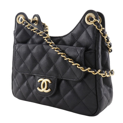 Chanel Matelasse Small Hobo Bag Caviar Shoulder Bag