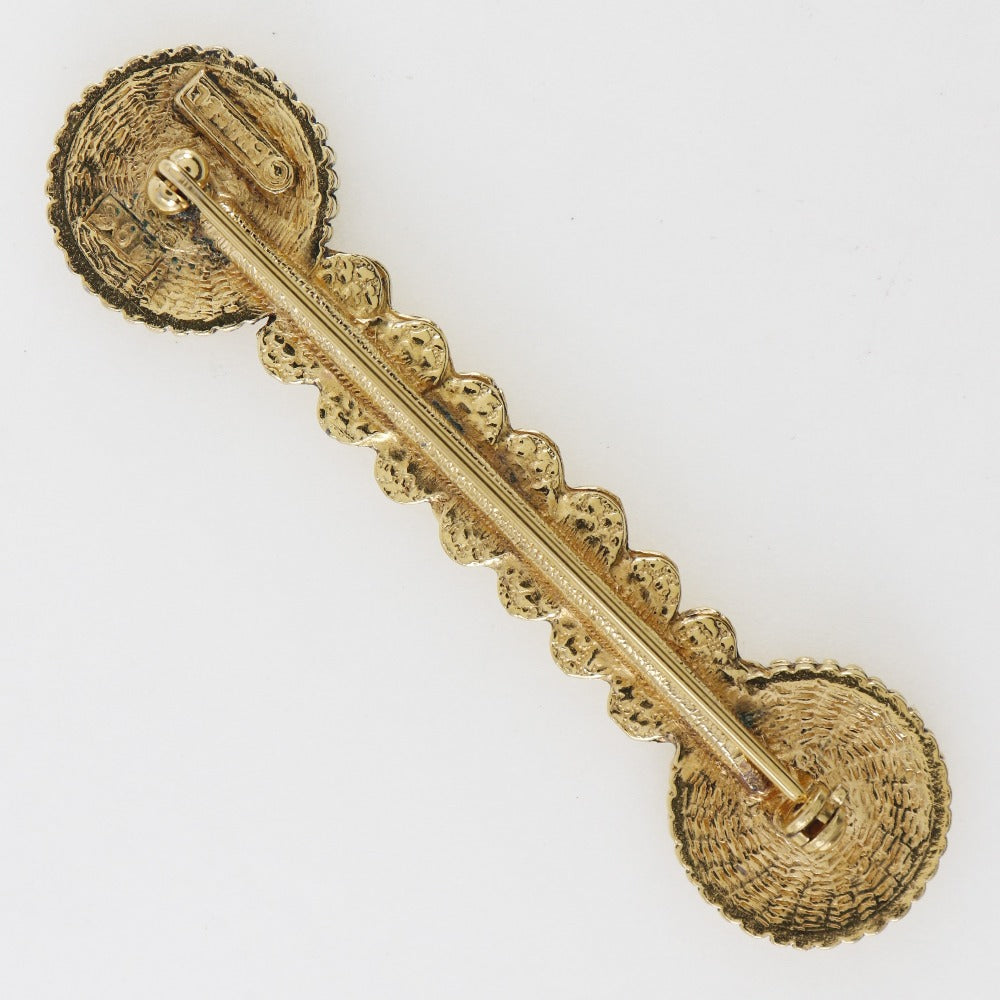 CHANEL Brooch Plated Gold gold Vintage Women New