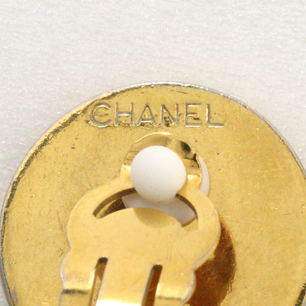 CHANEL Earring Plated Gold gold Matrasse Women Used