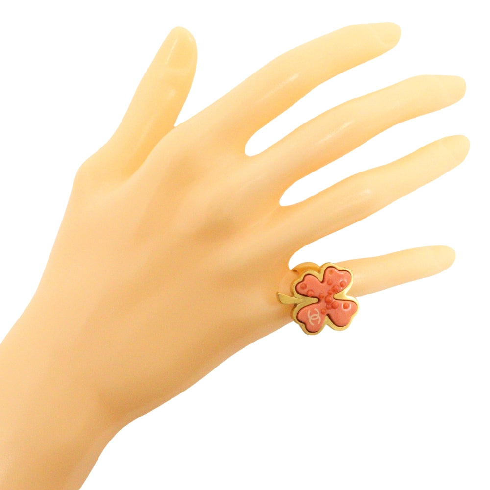 CHANEL Ring Plated Gold gold Women Used