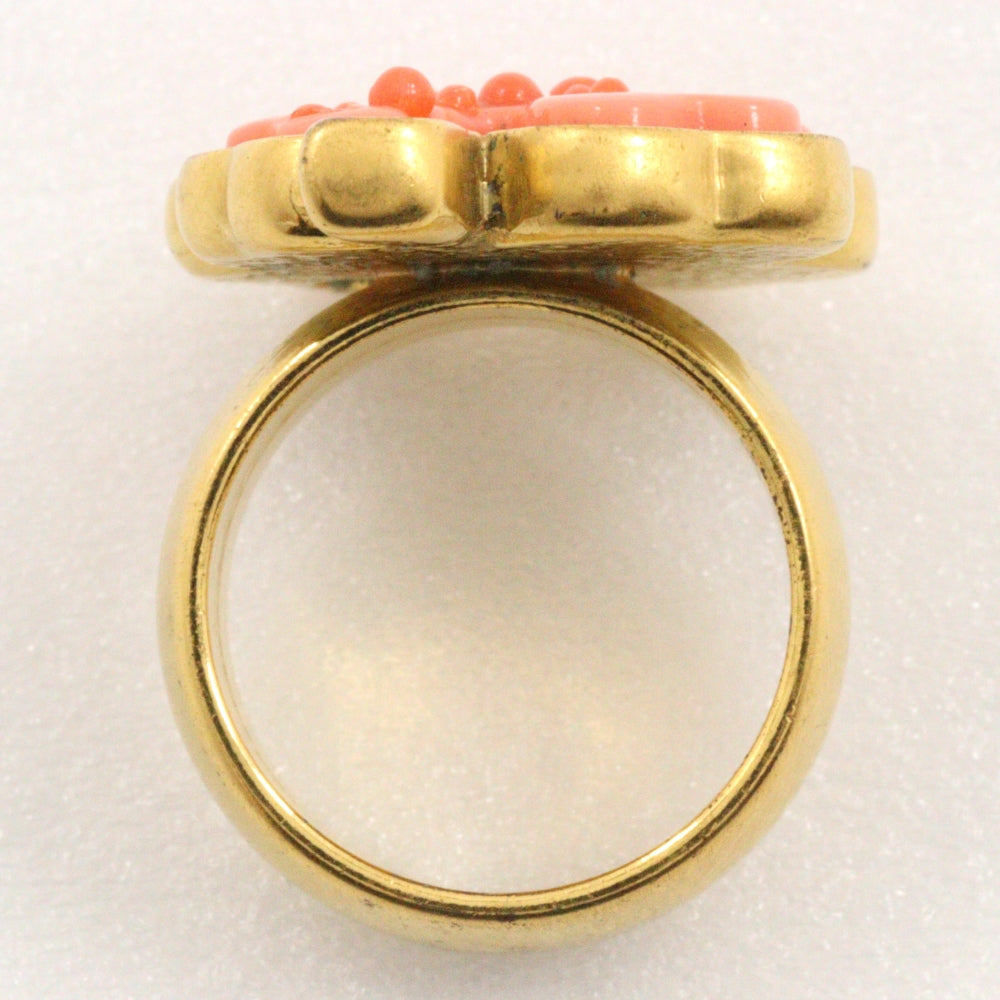 CHANEL Ring Plated Gold gold Women Used