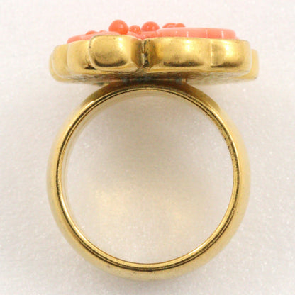 CHANEL Ring Plated Gold gold Women Used