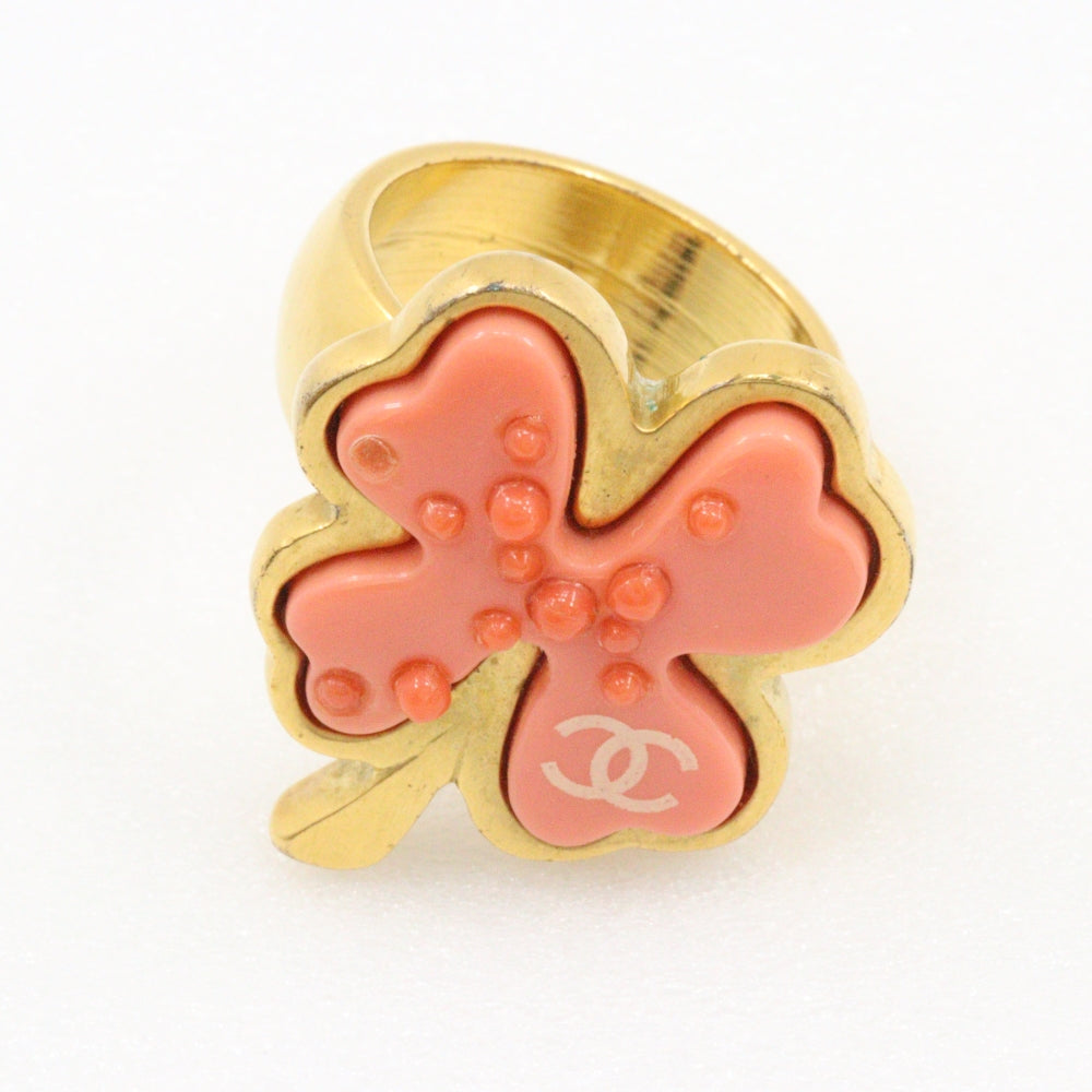 CHANEL Ring Plated Gold gold Women Used