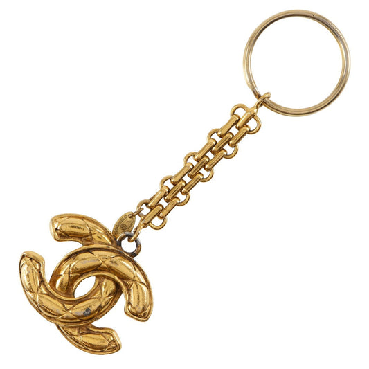 CHANEL key ring Plated Gold gold charm Women Used