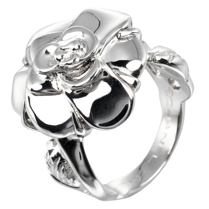 CHANEL Ring K18 white gold White gold Camelia Women Used