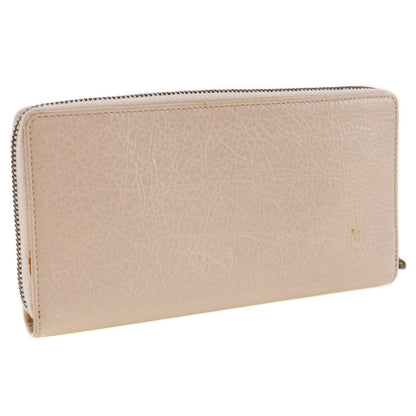 BALENCIAGA Long Wallet Purse 253036 Calfskin Beige pink Classic Continental Women