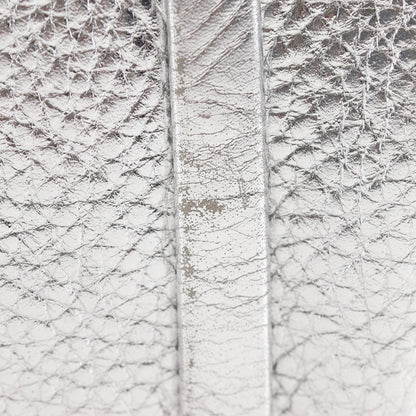 CELINE Handbag Calfskin Silver With logo Women Used