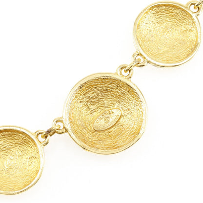 CHANEL Necklace Plated Gold gold vintage Matrasse COCO Mark Women Used