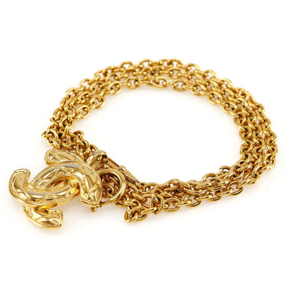 CHANEL belt Plated Gold gold vintage COCO Mark Chain belt Women Used