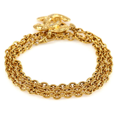 CHANEL belt Plated Gold gold vintage COCO Mark Chain belt Women Used