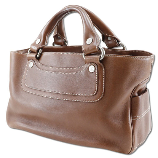 CELINE Handbag Calfskin Brown Boogie bag Women Used