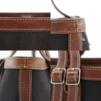 CELINE Tote Bag canvas black logo Women Used